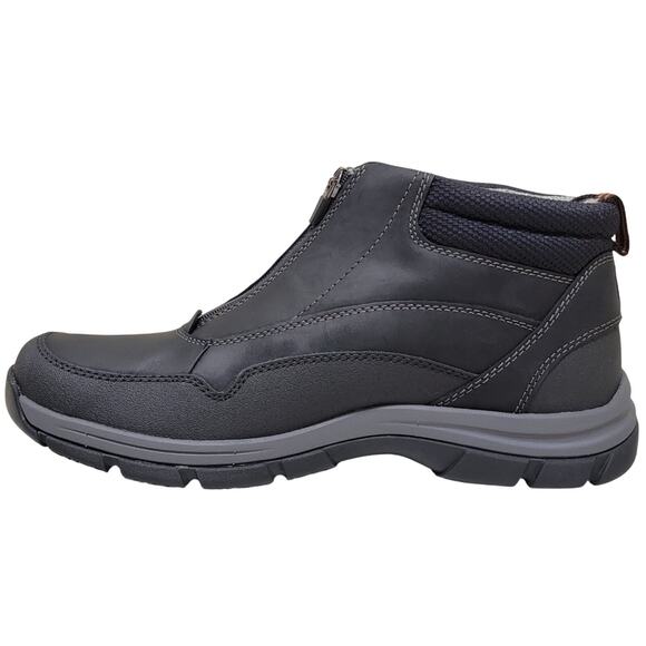 Clarks Men Walpath Zip Slip On Ankle Boots Size US 8.5M Black Leather main image 5